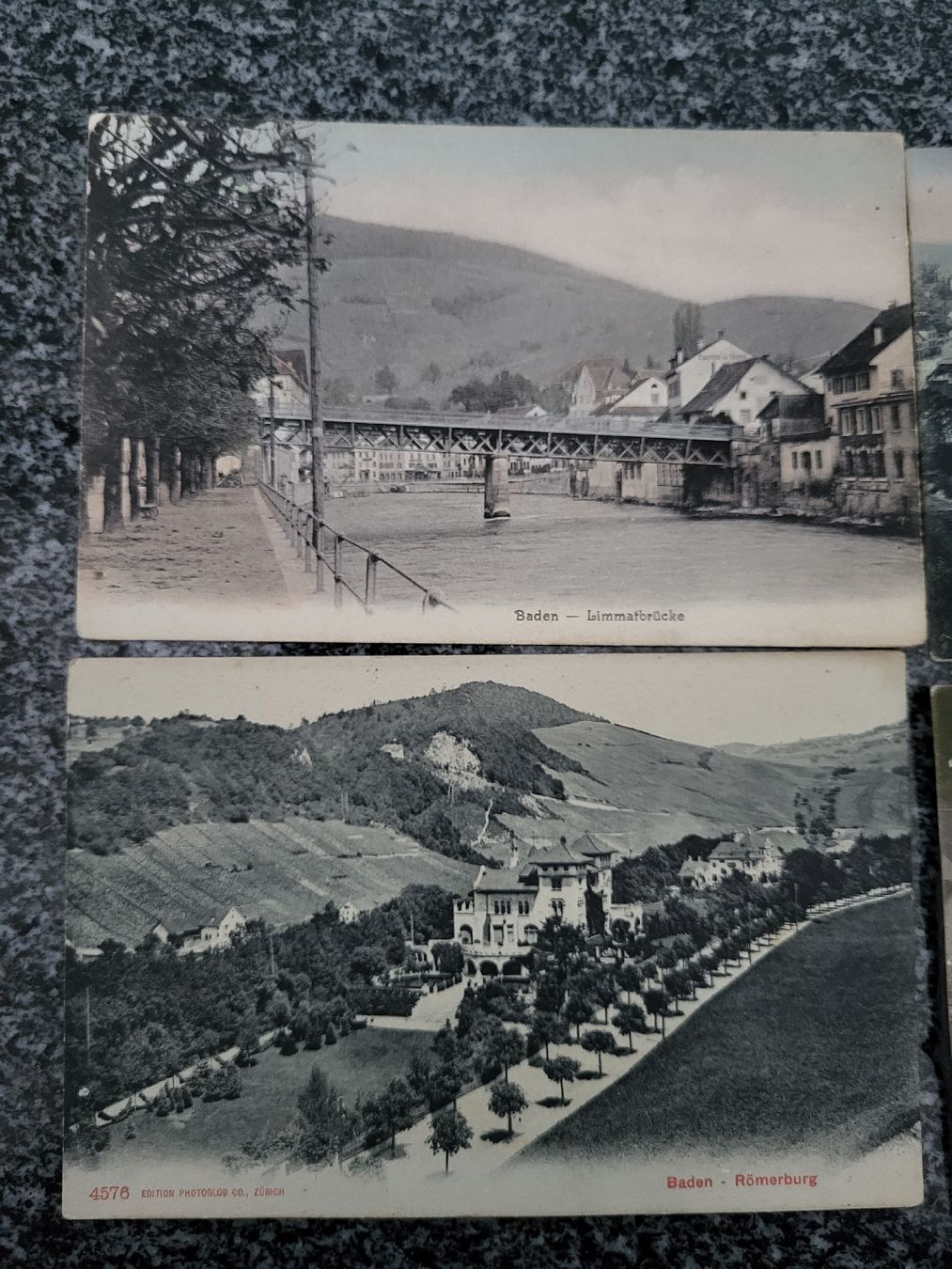 Ansichtskarten: 6 Ansichtskarten, frankiert, Baden, um 1900 – Gebraucht aus Zürich von  2