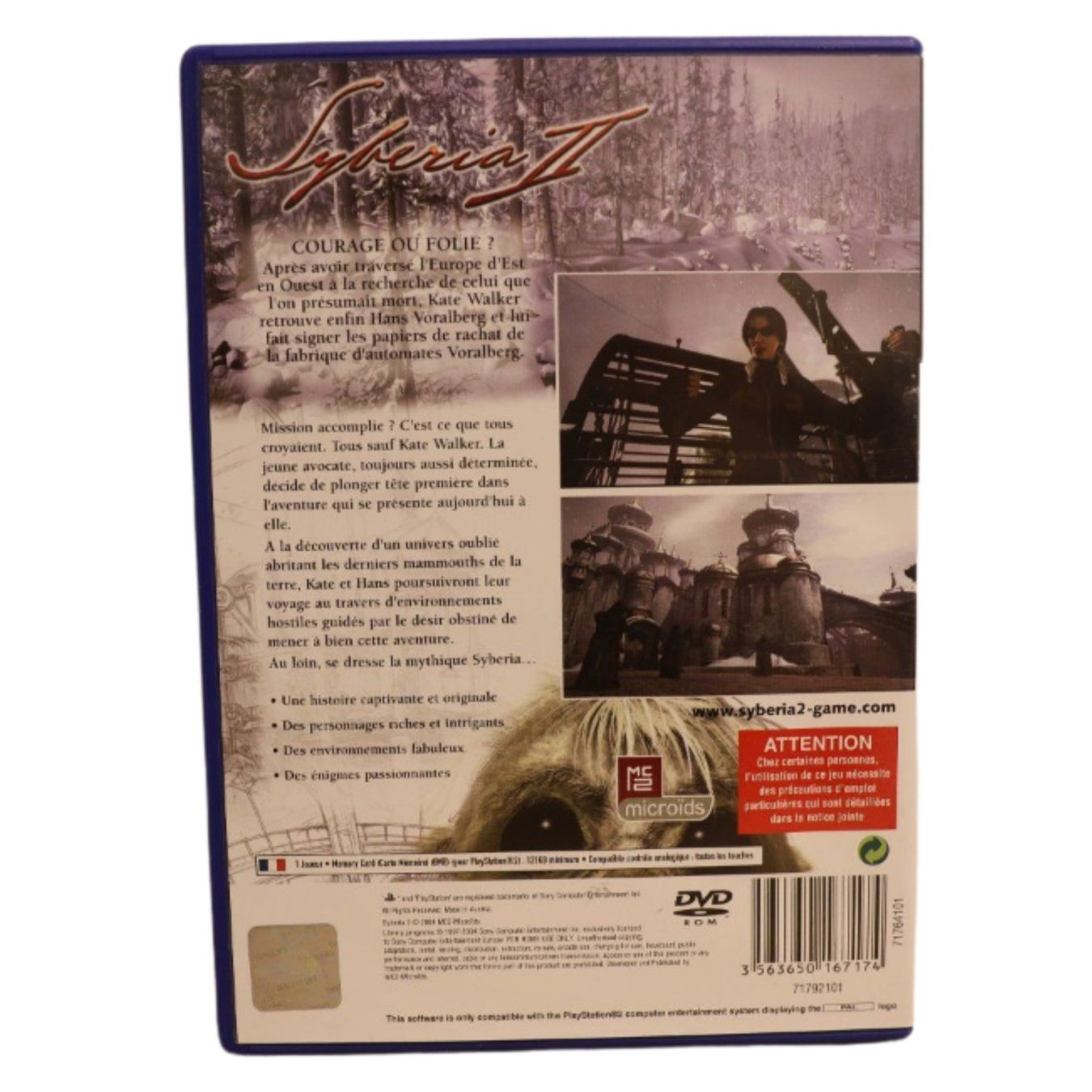 Jeux: Syberia II - PS2 – D'occasion à Paudex par dindeboy 1