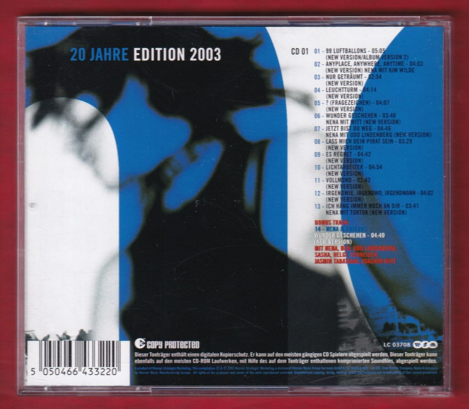 CDs: Nena Feat. Nena Edition 2003 (CD) – Gebraucht aus Zürich von Pfluftl2000 1
