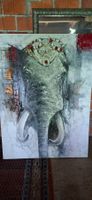 Ölgemälde Elefant, neuwertig, spezielle Maltechnik, top!