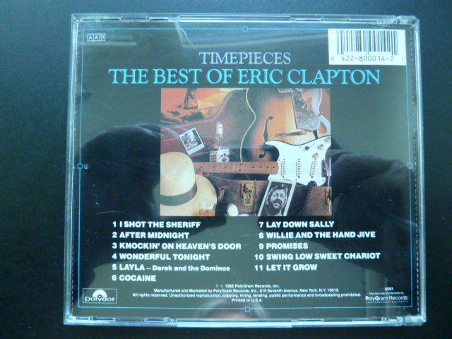 CD: Eric Clapton - Time pieces (the best of) – Usato da Au ZH venduto da sikoku 2