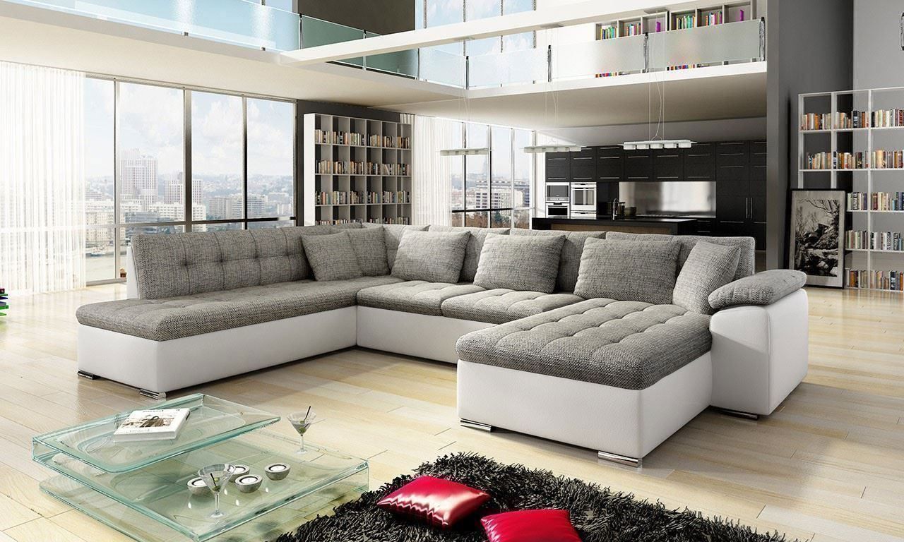 Sofas: Wohnlandschaft Sofa Links mit Bettkasten + Schlaffunktion – Neu und originalverpackt aus Wallenwil von toesstal-vertrieb 3