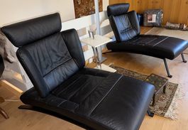 2 Liegen/Sessel De Sede DS 185 schwarz
