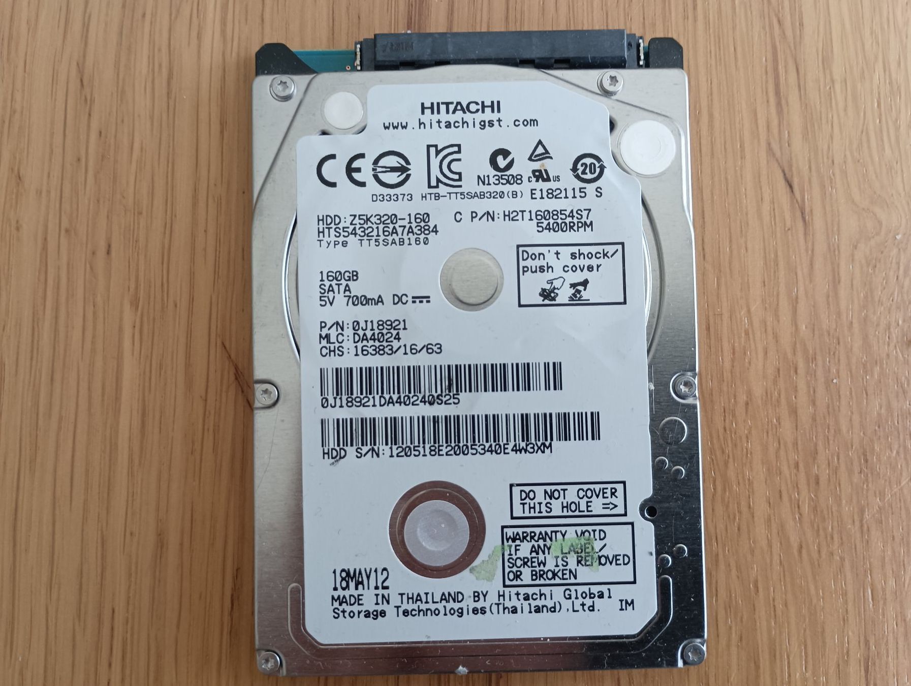 Dischi rigidi: SATA HD Festplatten 2.5" mit SMART errors aber funktionieren – Difettoso da Basel venduto da Jbeu06 1