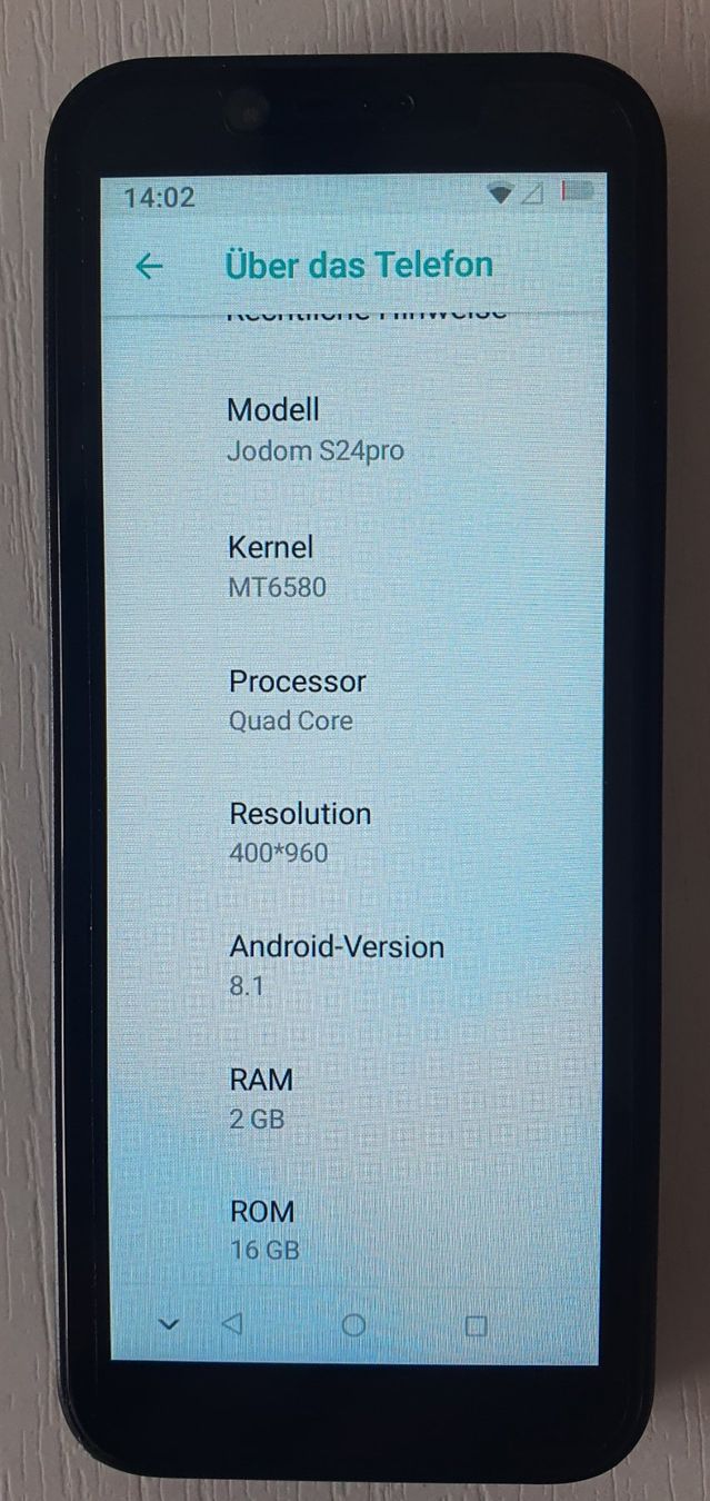 Telefoni cellulari / Smartphones: Smartphon: Jodom Model S24 pro 3G - Android / 406 – Nuovo e nell'imballaggio originale da Grenchen venduto da sale.manager 3
