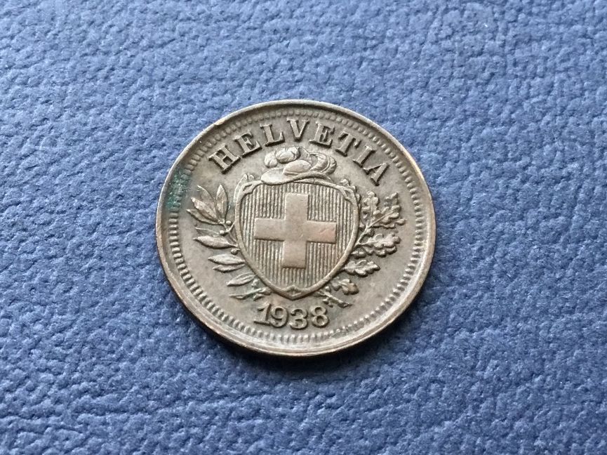Alle Münzen: 1 Rappen 1938 – Neu (gemäss Beschreibung) aus St. Margrethen SG von alfapeugeot10