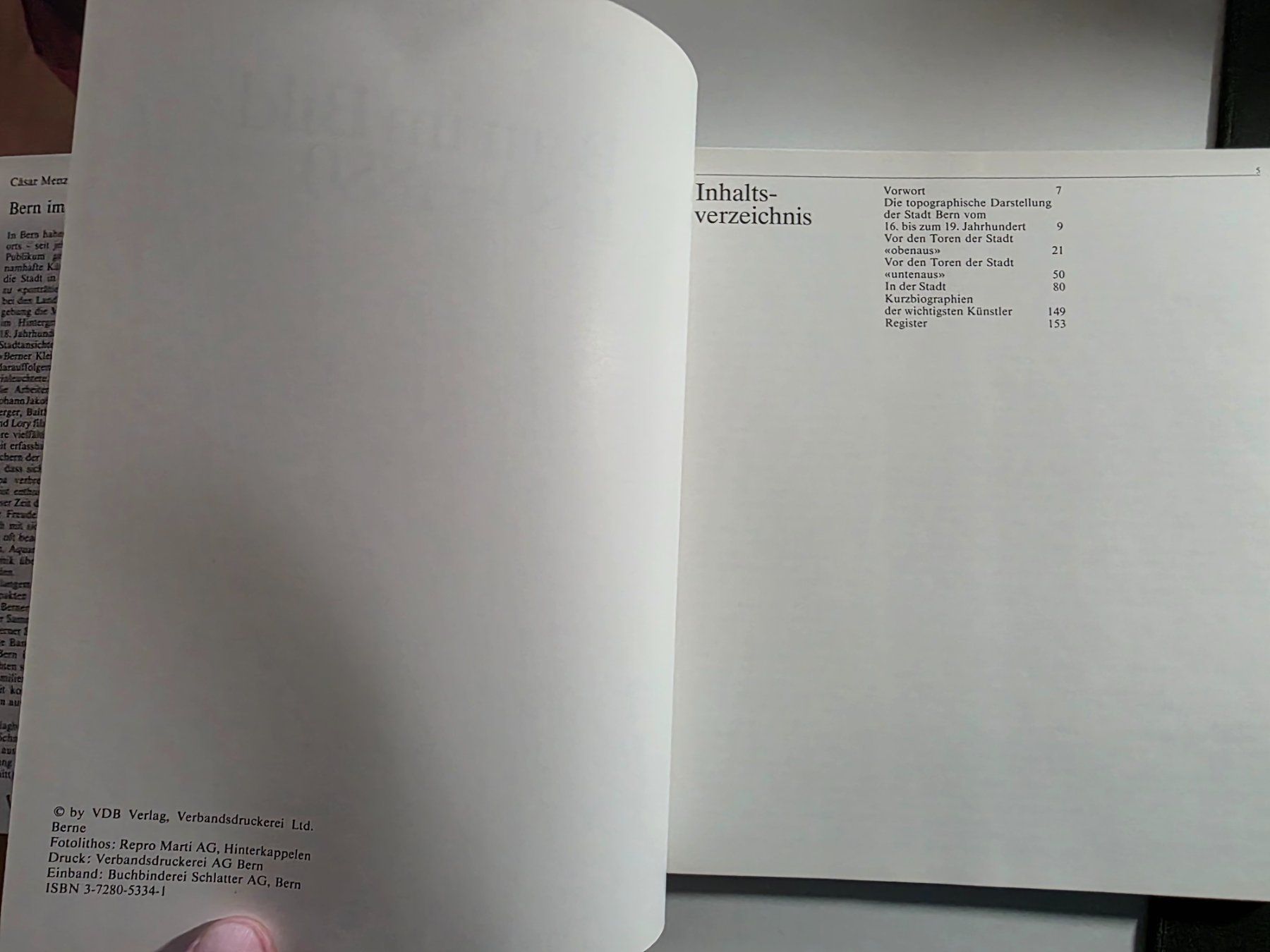 Livres: Bern im Bild 1680-1880 - Cäsar Menz Berchtold Weber 1981 – D'occasion à Walterswil BE par Lonitti 3