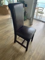 Arundel dunkelbraun Leder Stuhl