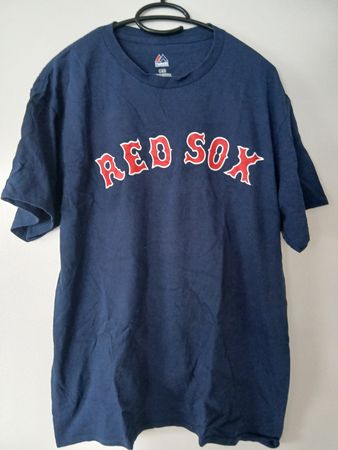 Majestic Red Sox T-Shirt, Large, Navy Blue, Baseball Tee