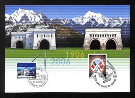 2006 FDC Combifolder 6 "100 J. Simplontunnel SBK = Sfr. 50.-