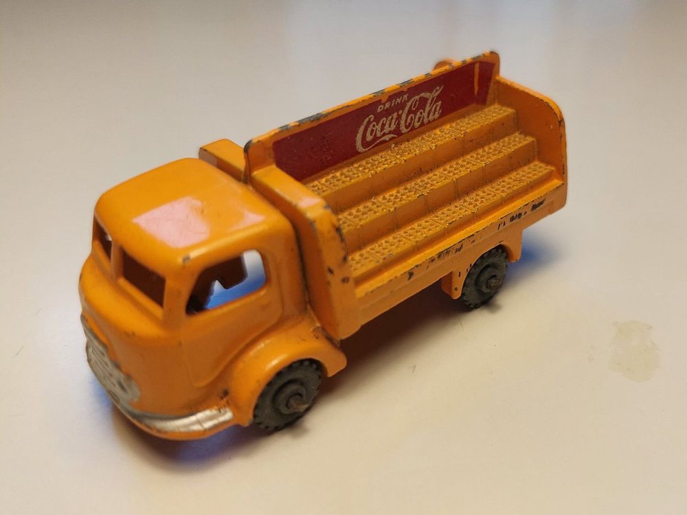 Ancienne petite voiture, camion Coca Cola, Karrier Bantam, Matchbox Lesney n °37