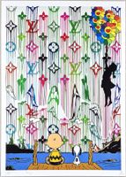 Death NYC Pop Art Druck Banksy Balloon Girl Charlie & Snoopy