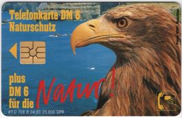 Seeadler - volle Benefiz Telefonkarte von Deutschland