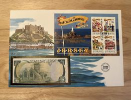Banknoten Brief Jersey 1 Pfund