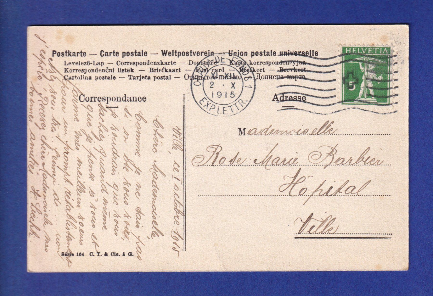 Cartoline postali: OISEAU - Hirondelle – Usato da Pully venduto da nicecards-shop 1
