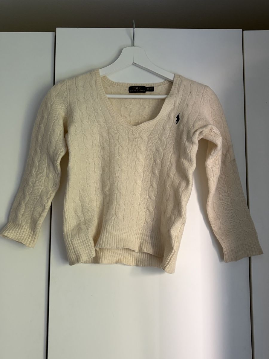 Polo Ralph Lauren Pullover & Sweatshirts: Damen Pullover Polo Ralph Lauren creme Grösse XS – Gebraucht aus Meilen von lis_g7h8