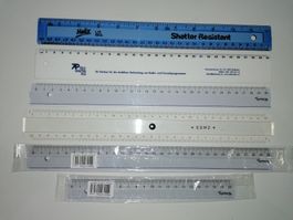 Massstab, Masstäbe 6 Stück  aus Kunststoff 30cm + 20cm Neu