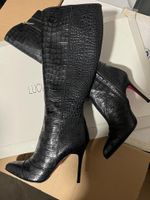 New Luciano Padovan Black Leather Boots, Size 39