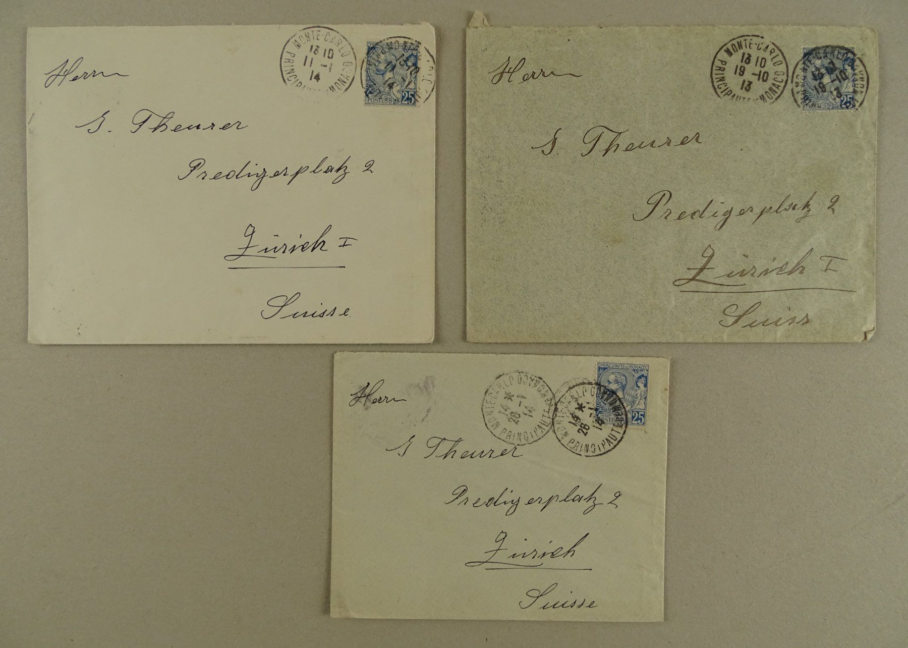 Tous les timbres: MONACO, 13 ÄLTERE BEDARFSBRIEFE – D'occasion à Grüningen par Kartensammler 5