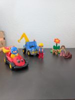 Playmobil 1 2 3 junior, Rennauto Kran Figuren Tiere