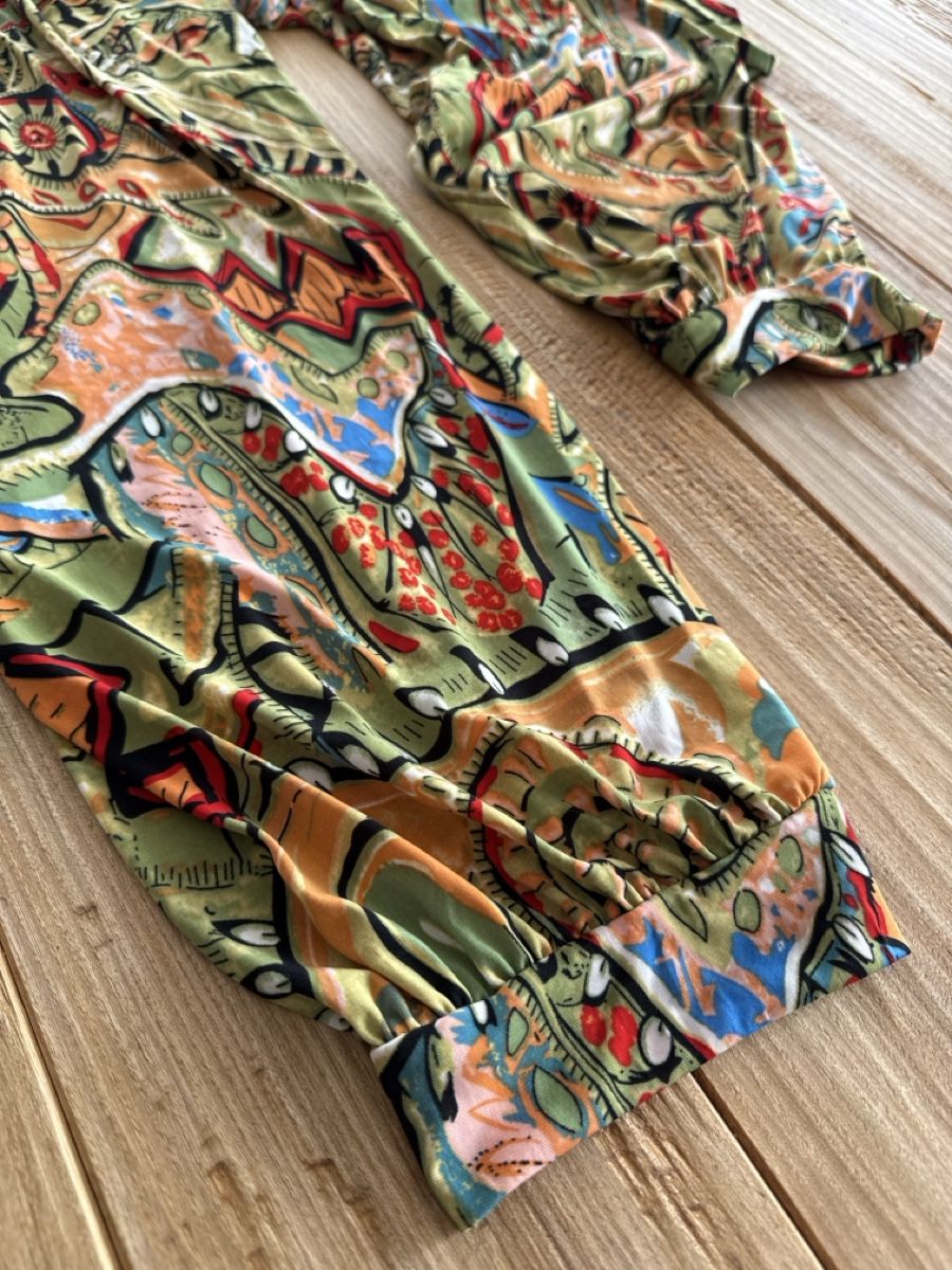 Pantaloni: Farbenfrohe Sommerhose mit einzigartigem Muster, Grösse M – Usato da Rotkreuz venduto da Herbsttraum 1