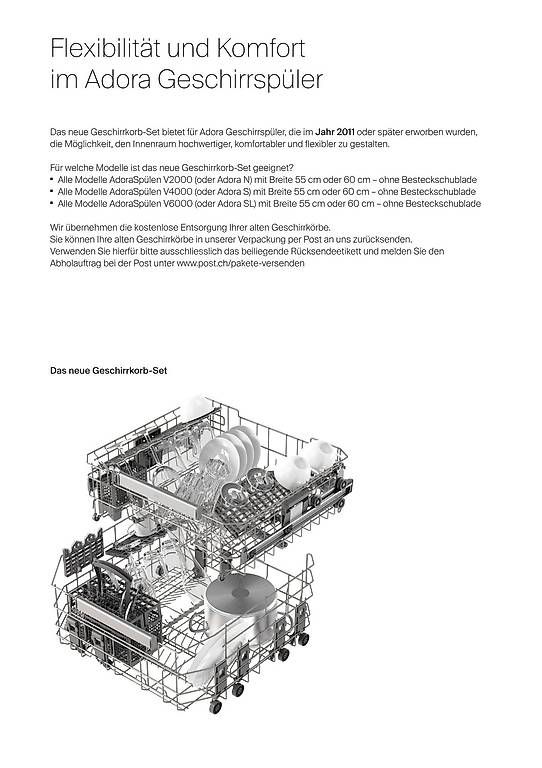 Lavastoviglie: Geschirrkorb-Set V-Zug – Usato da Gipf-Oberfrick venduto da fribeu 1