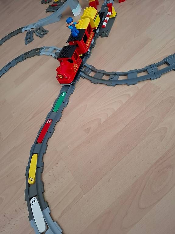 Lego Giocattoli: Grosses Lego Duplon Eisenbahn Set – Usato da Heimberg venduto da Wendel1 1