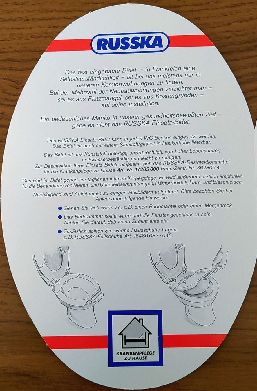 WC: Bidet-Einsatz für Intimwäsche – Nuovo e nell'imballaggio originale da Oberwil BL venduto da NTS-TopShop 2