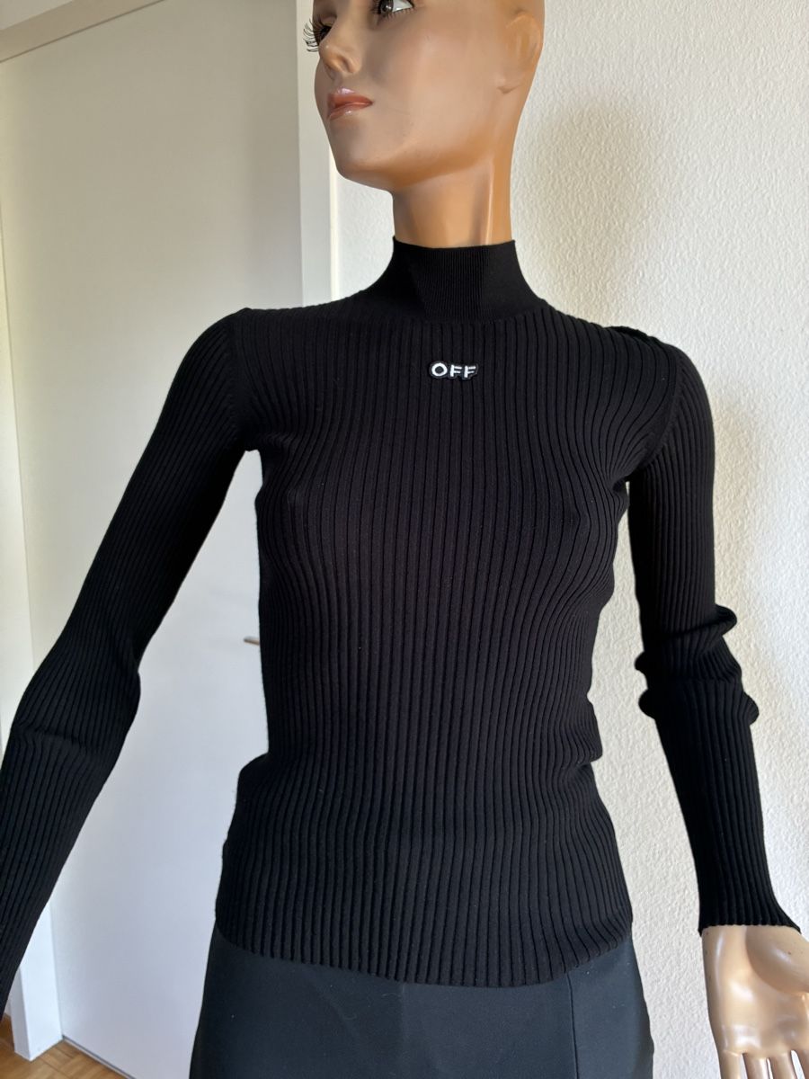 Off-White Pullover & Sweatshirts: Pull noir Off-White authentique, taille S, parfait! – Neu (gemäss Beschreibung) aus Thônex von mih_28sl