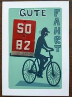 Glückwunschkarte 44 Jahre, Schnapszahl mit Velonummer 1982