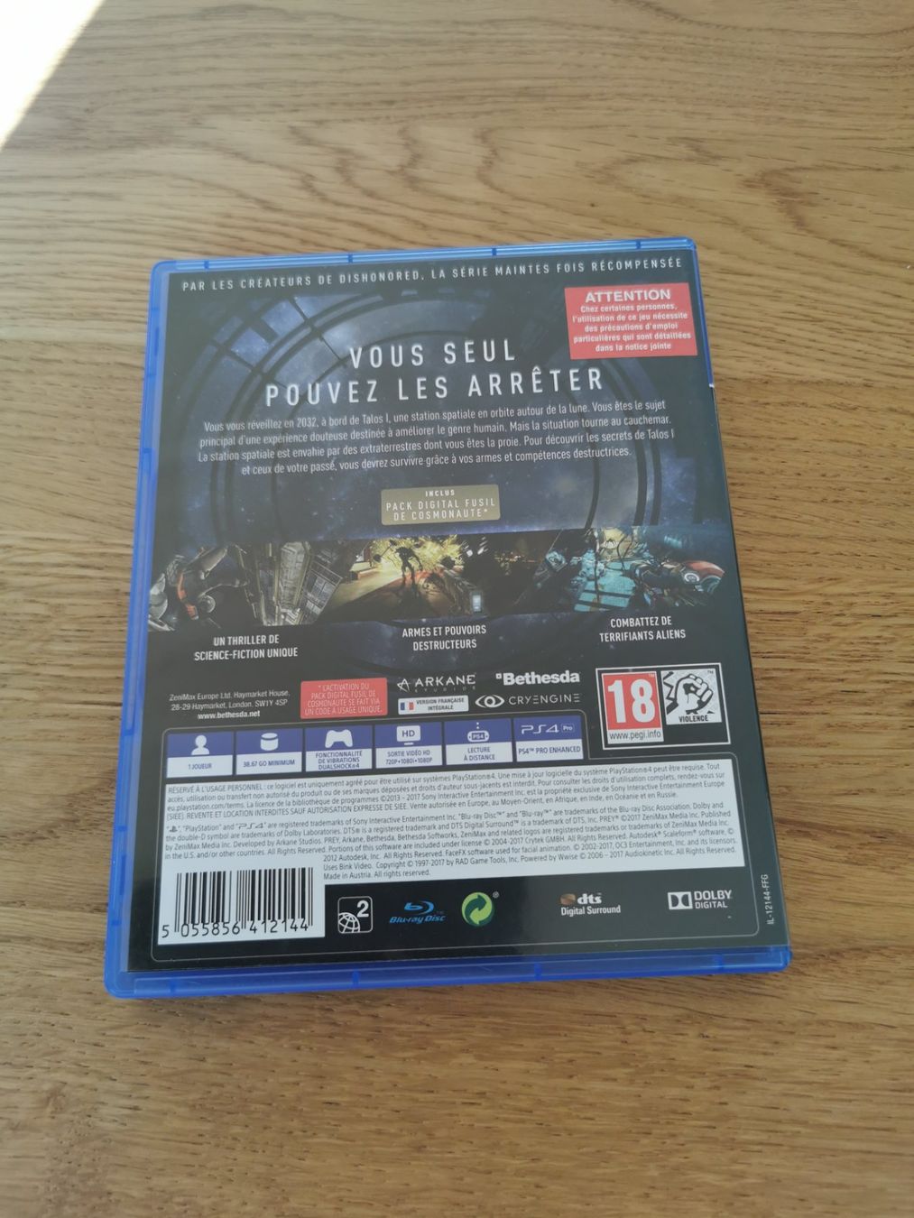 Jeux: Jeu PS4 -  PREY – Neuf (Voir description) à Veytaux par lelivreouvert 1
