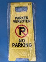 Parkverbotsschild gelb Kunsttoff faltbar Neu 60cm