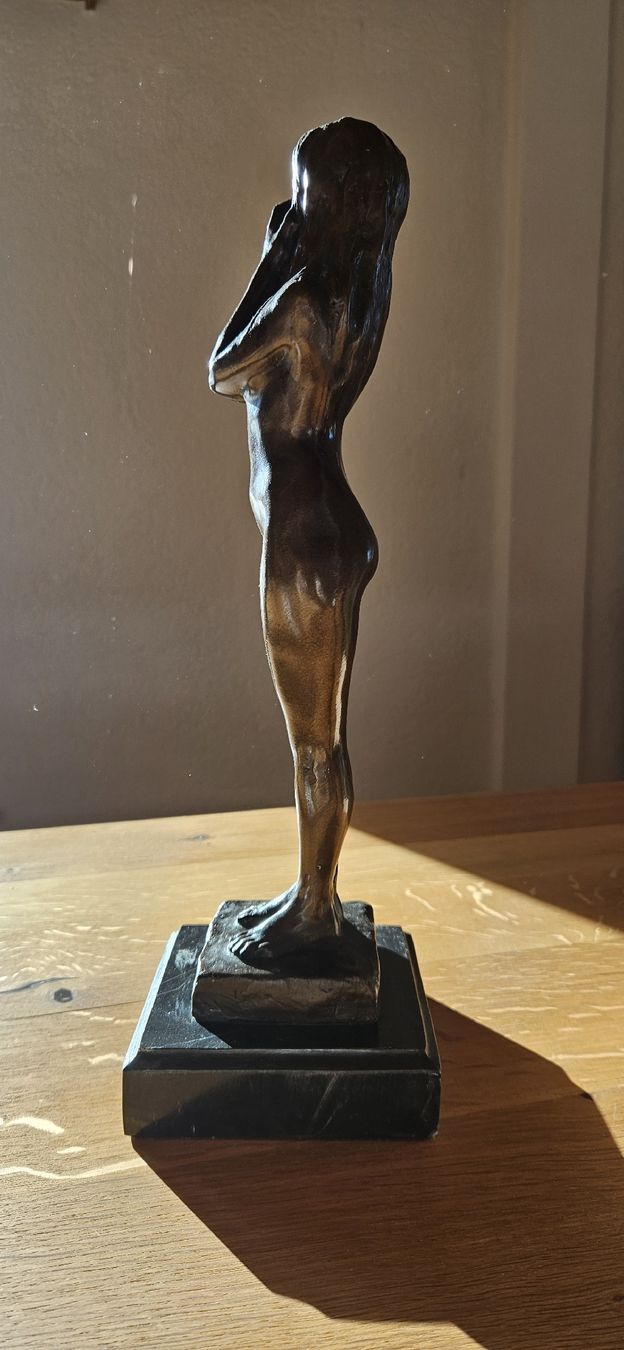 Skulpturen & Statuen: Statuette Bronze Marmorsockel – Gebraucht aus St. Margarethen TG von Mobi7 1