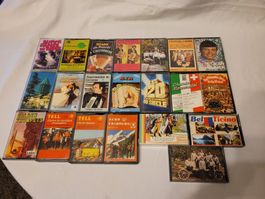 Lot de 21 cassettes audio musique folklorique suisse (305)