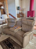 Himolla Ledersofa beige mit Relaxfunktion guter Zustand.