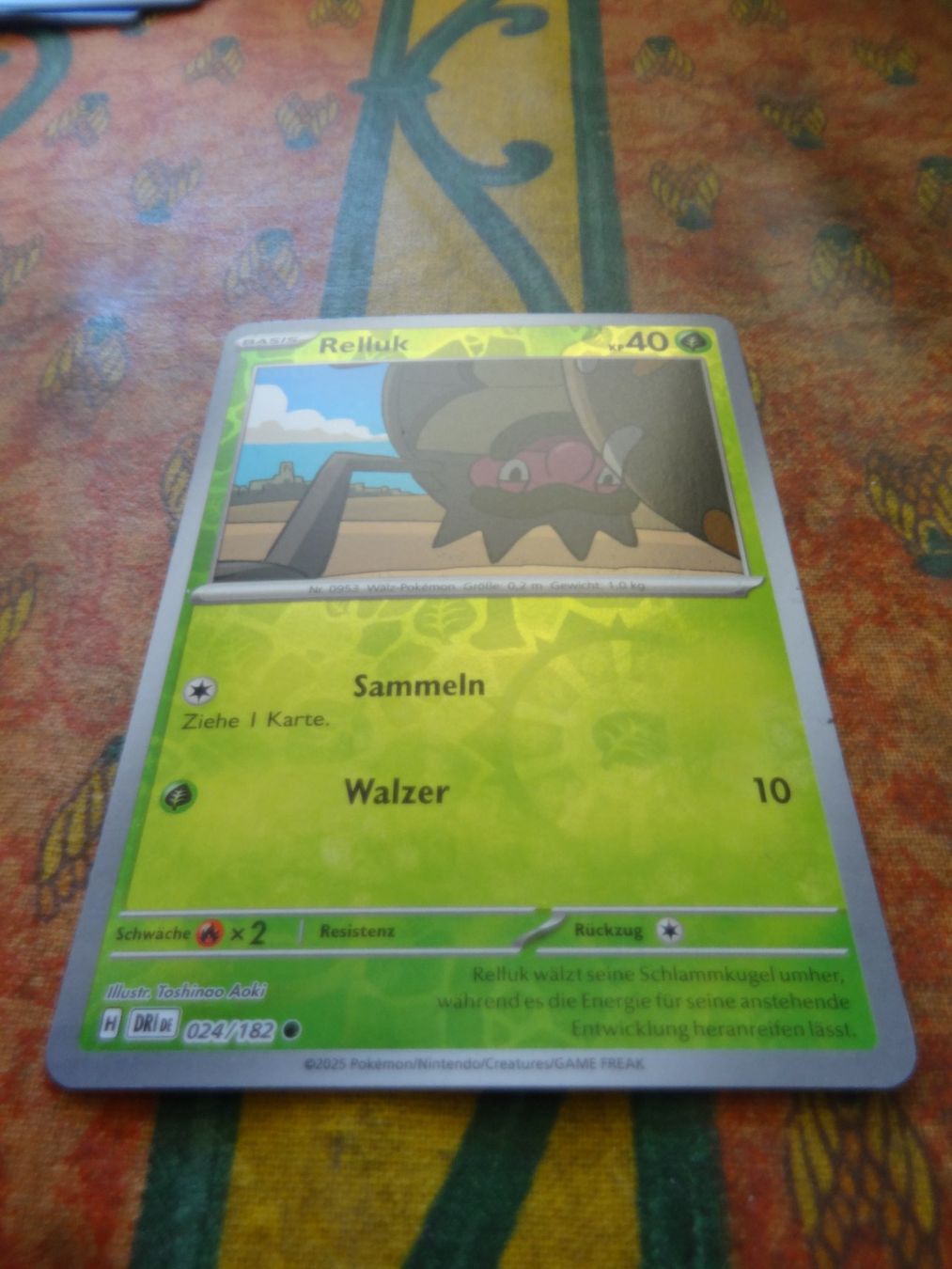 Pokémon Sammelbilder & Trading cards: POKEMON  Relluk   H  DRI DE  024/182  KP40  2025 – Gebraucht aus Romanel-sur-Lausanne von Swift13