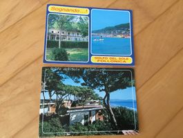 2 alte Ansichtskarten, Golfo del Sole, Follonica, Toskana