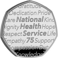 UK - 50 Pence - NHS 75th Anniversary 2023 UNC Coin Card
