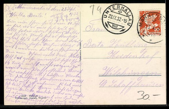 Cartoline postali: AK Mannenbach, Hotel Pension Schiff – Usato da Berlin venduto da bartko-reher 1