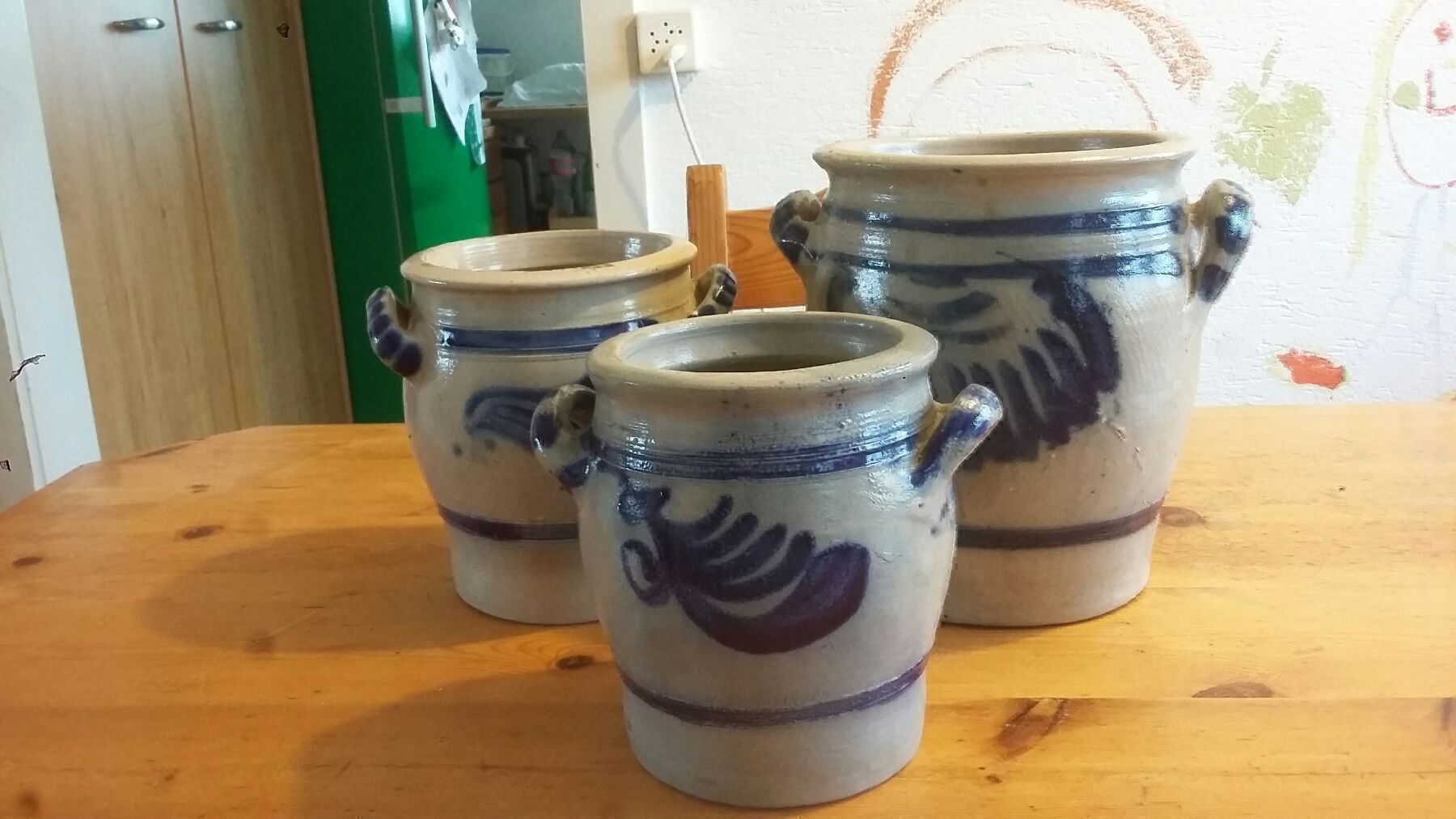 Vasi per fiori: 3 pots  en grės(occasion) – Usato da Miecourt venduto da Marly1 1