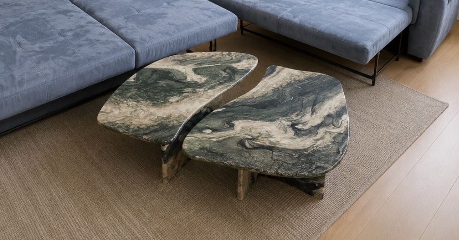 Tische: Table basse en marbre – Gebraucht aus Bienne von Daniel_Schader