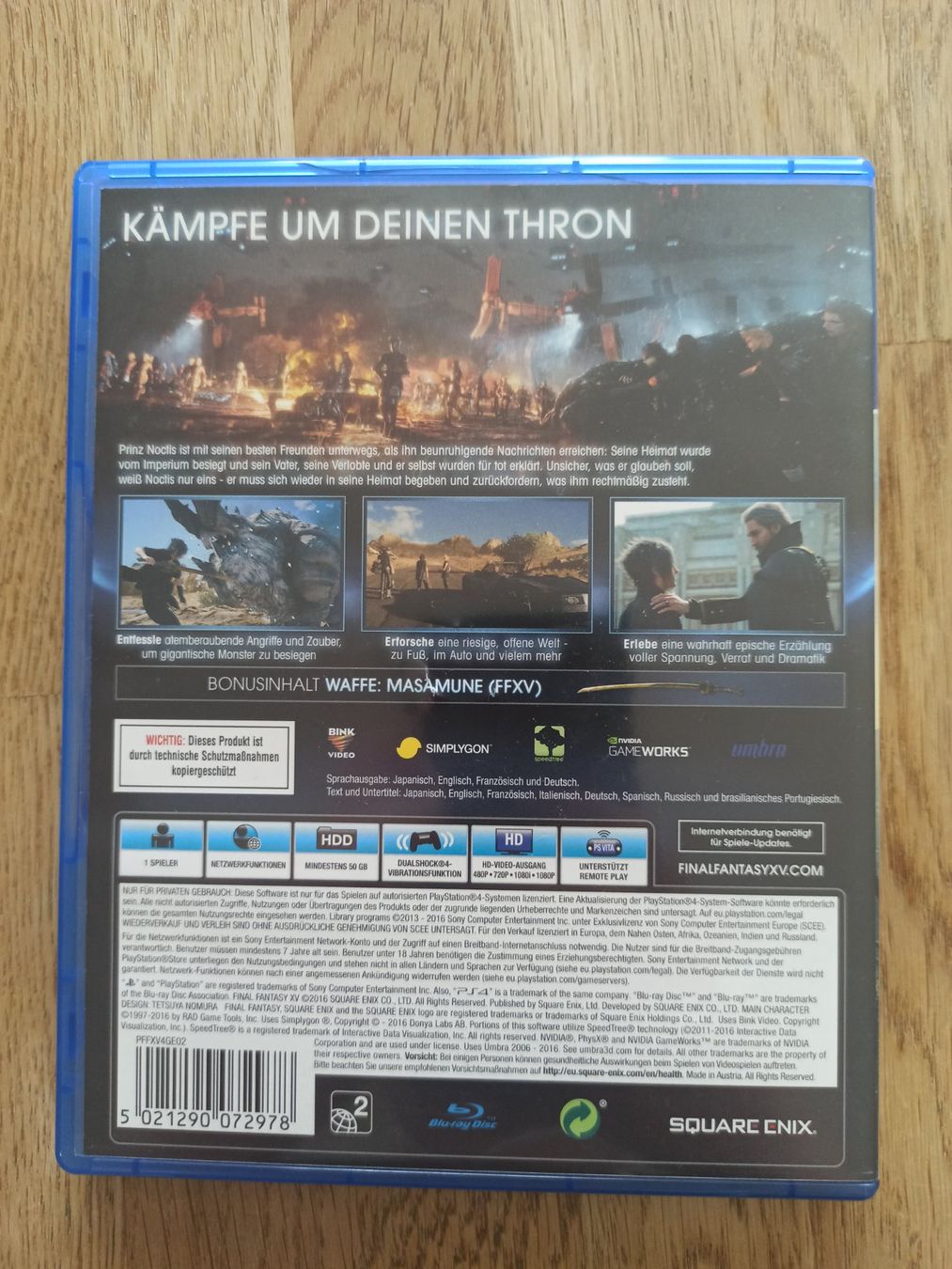 Giochi: Final Fantasy XV Day One Edition PS4 / PS5 – Usato da Oberweningen venduto da mar_87mx 1