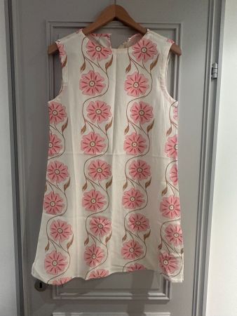 Nagelneues Blumen Sommerkleidchen, 60s A Linie, Gr S