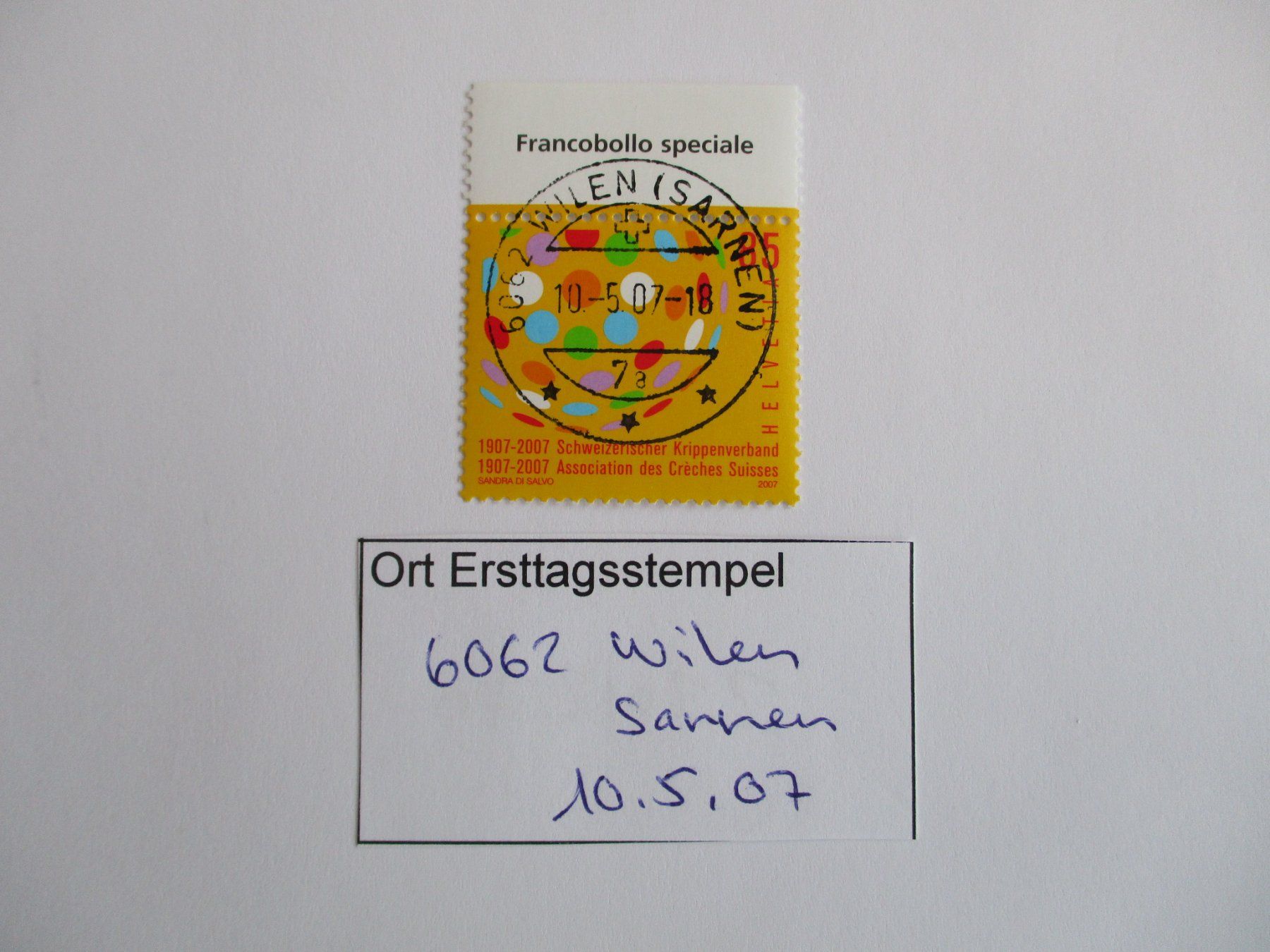 Alle Briefmarken: Voll Ort Ersttagsstempel 6062 Wilen – Gebraucht aus Langnau b. Reiden von Aktuell88