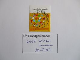 Voll Ort Ersttagsstempel 6062 Wilen