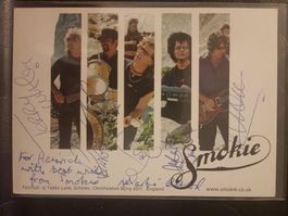 Smokie - handsignierte Autogrammkarte