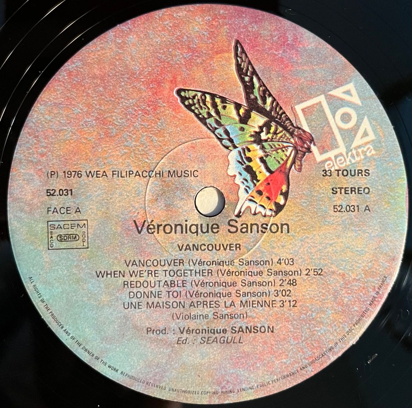 Schallplatten: VERONIQUE SANSON - VANCOUVER - 33 Tours – Gebraucht aus Bussigny von vinyl-pas-cher 3