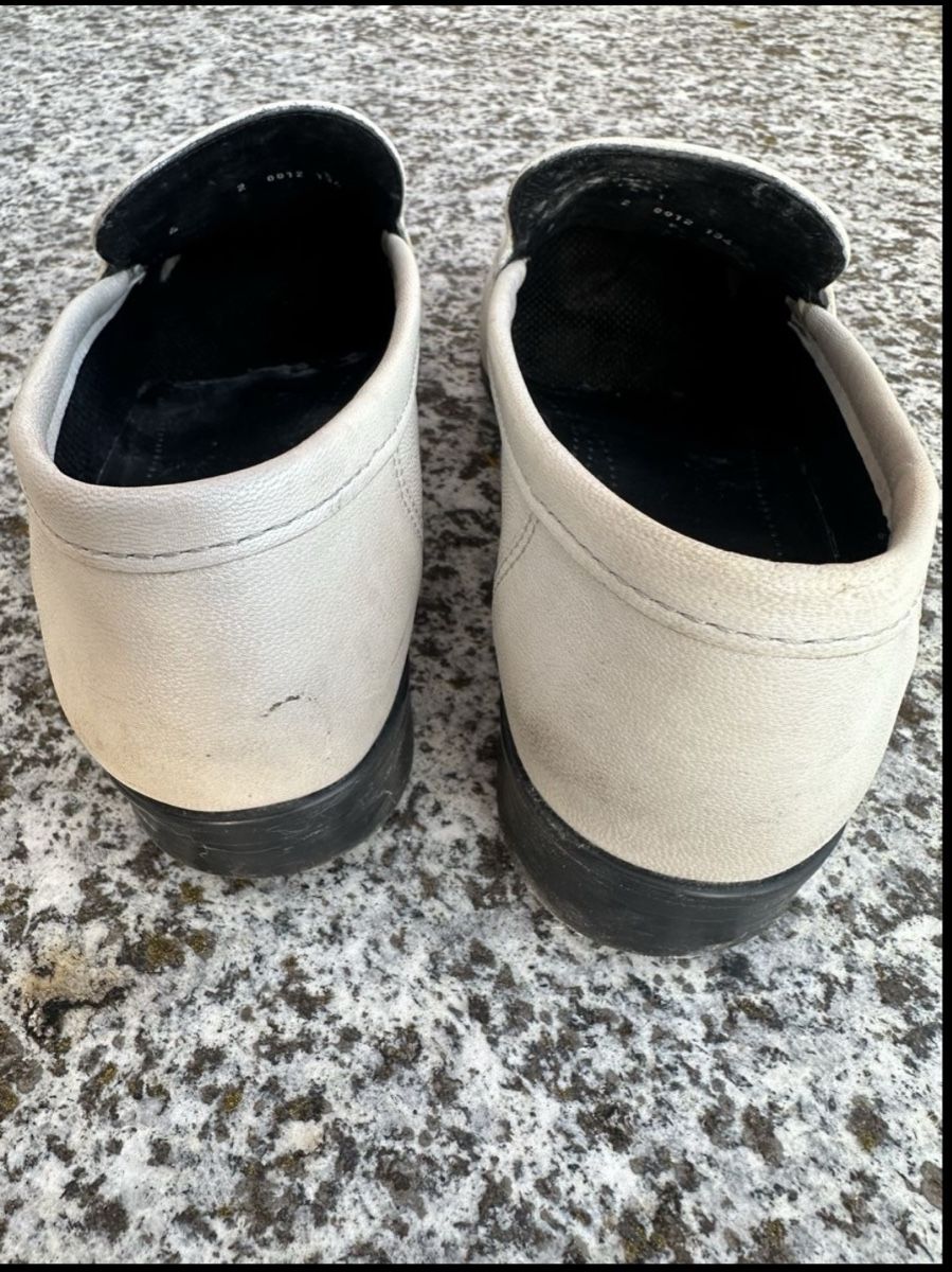 Damenschuhe: weisse Schuhe aus Leder Mokassins – Gebraucht aus Zürich von joa_7xds 3