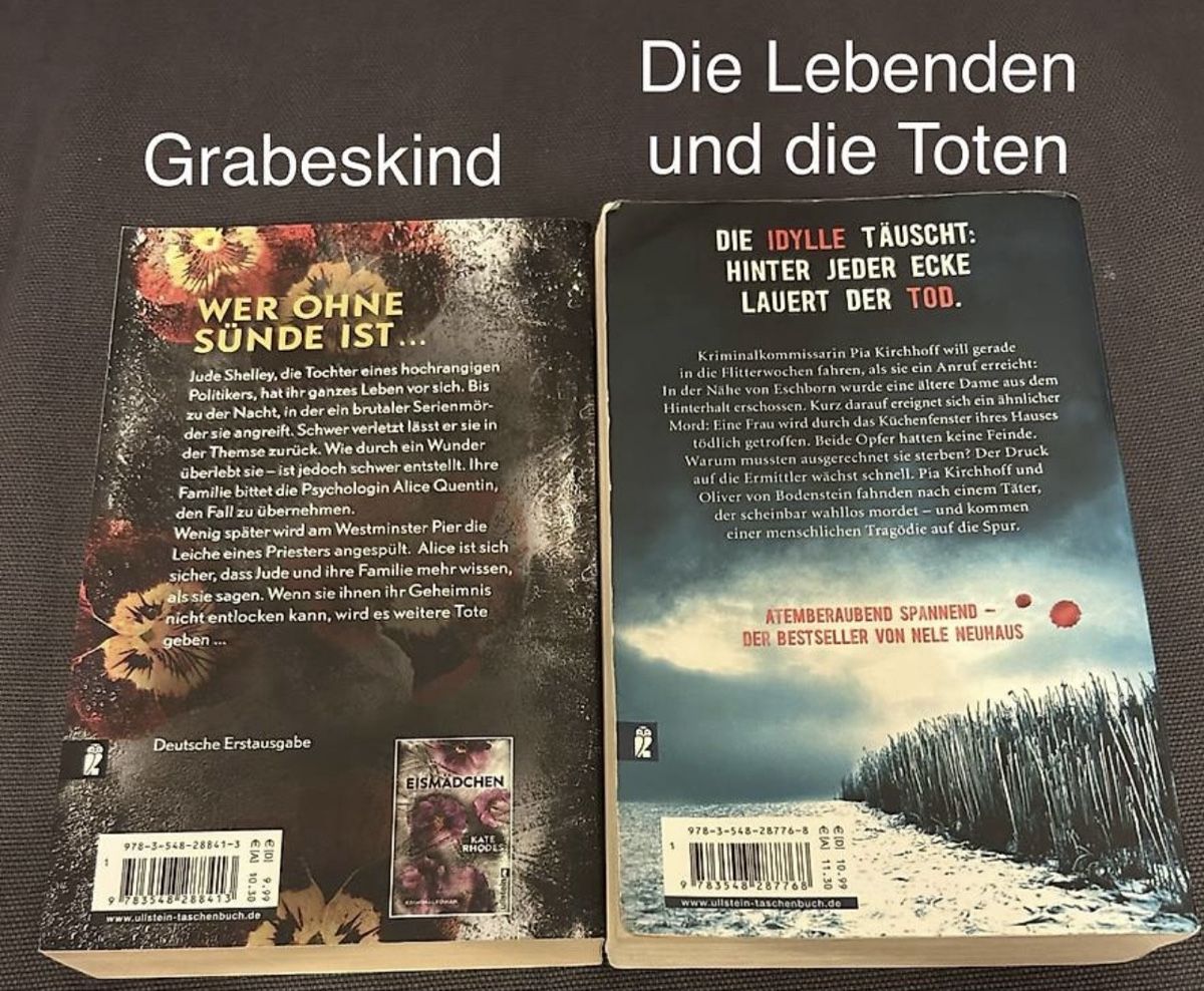 Livres: Zwei Kriminalromane  – D'occasion à Riniken par seli_98 2