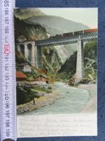 GOTTHARD-BAHN 1905 KERSTELENBACH-BRÜCKE BEI AMSTEG URI AK